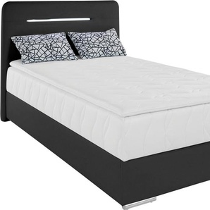COTTA Boxbett Lighstar, inklusive LED-Beleuchtung, Topper, Bettkasten und Zierkissen