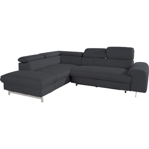 COTTA Ecksofa Chef L-Form, mit Kopfteilverstellung, wahlweise mit Bettfunktion & Bettkasten