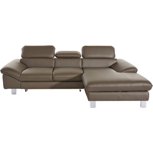 COTTA Ecksofa Driver L-Form, mit Kopfteilverstellung, wahlweise mit Bettfunktion und Bettkasten