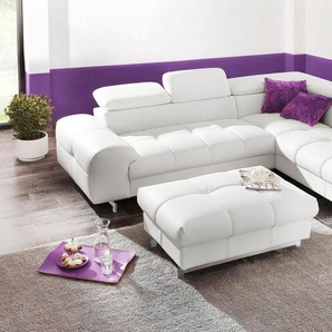 COTTA Polstergarnitur Chef, (Set), bestehend aus Ecksofa und Hocker, wahlweise mit Bettfunktion