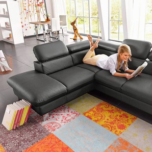 COTTA Polstergarnitur Driver L-Form, (Set), Set bestehend aus: Ecksofa mit Kopfteilverstellung & Hocker