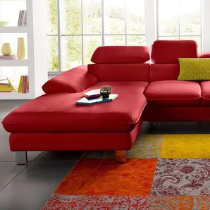 COTTA Polstergarnitur Driver L-Form, (Set), Set bestehend aus: Ecksofa mit Kopfteilverstellung & Hocker