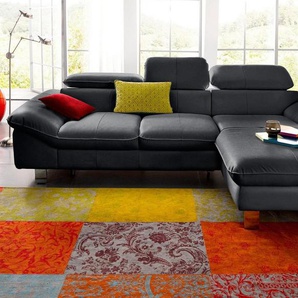 COTTA Polstergarnitur Driver L-Form, (Set), Set bestehend aus: Ecksofa mit Kopfteilverstellung & Hocker