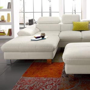 COTTA Polstergarnitur Driver L-Form, (Set), Set bestehend aus: Ecksofa mit Kopfteilverstellung & Hocker