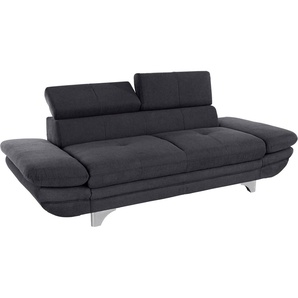 COTTA Polstergarnitur Enterprise, (Set), Set bestehend aus: 2-Sitzer mit Kopfteilverstellung & Hocker