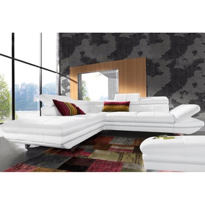 COTTA Polstergarnitur Enterprise L-Form, (Set), Set bestehend aus: Ecksofa mit Arm- & Kopfteilverstellung & Hocker