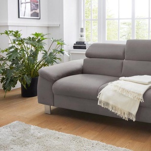 COTTA Polstergarnitur Komaris, (Set), Set: bestehend aus 2-Sitzer und Hocker, Kopfteilverstellung