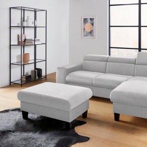COTTA Polstergarnitur Morven, (Set), Set: bestehend aus Ecksofa und Hocker, Kopfteilverstellung