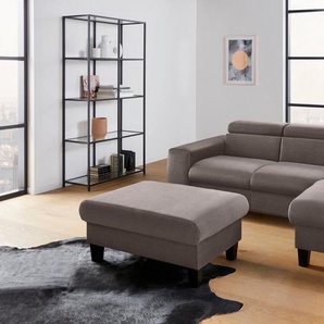 COTTA Polstergarnitur Morven, (Set), Set: bestehend aus Ecksofa und Hocker, Kopfteilverstellung