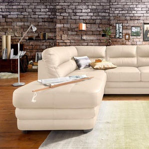 COTTA Polstergarnitur Royale, (Set), bestehend aus Ecksofa & Hocker, optional mit Bettfunktion und -kasten