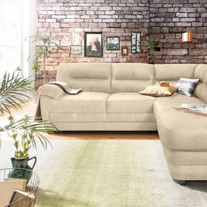 COTTA Polstergarnitur Royale L-Form, (Set), Set bestehend aus: Ecksofa & Hocker