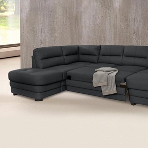 COTTA Polstergarnitur Royale, (Set), Set: bestehend aus Wohnlandschaft und Hocker, wahlweise Bettfunktion