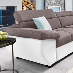 COTTA Polstergarnitur Speedway, (Set), Set: bestehend aus 2,5-Sitzer Sofa und Hocker, 2,5-Sitzer