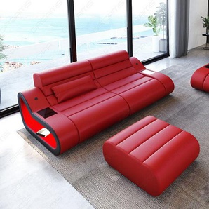 Couchgarnitur Concept 2er und 1er Leder