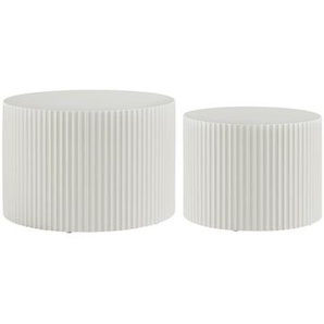 Couchtisch 2er Set, aus matt lackiertem MDF - Wohnzimmertisch, Sofatisch