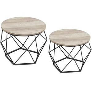 Couchtisch 2er-Set   ¦ braun ¦ Maße (cm): B: 50 H: 40