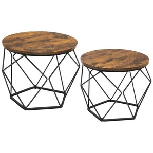 Couchtisch 2er-Set   ¦ braun ¦ Maße (cm): B: 60 H: 45