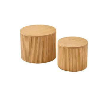 Couchtisch 2er Set ¦ holzfarben ¦ Maße (cm): B: 50 H: 38,5