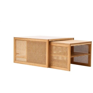 Couchtisch 2er Set ¦ holzfarben ¦ Maße (cm): B: 60 H: 40