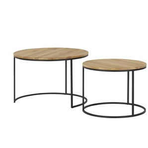 Couchtisch 2er Set  Illesheim ¦ holzfarben ¦ Maße (cm): H: 5  Ø: 75