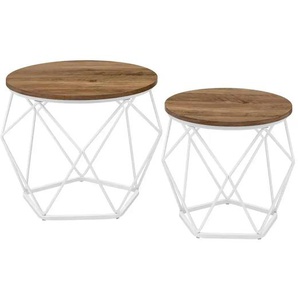 Couchtisch 2er-Set  Greta ¦ braun ¦ Maße (cm): B: 50 H: 40