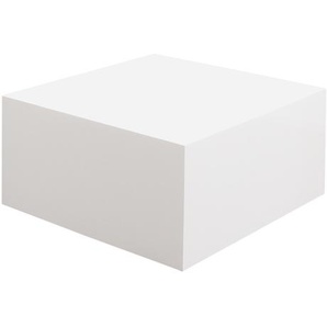 Couchtisch 60x60x30cm, weiß, hochglanz lackiert - Wohnzimmertisch, Sofatisch