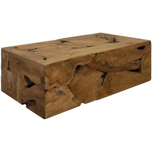 Couchtisch 90x50x30 cm Teakholz Braun