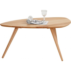 Couchtisch ANDAS Green Tische Gr. H/T: 45 cm x 63 cm, beige (kernbuche natur) Couchtisch Holz-Couchtische Runde Couchtische Tisch aus Massivholz, moderne Form, der freundin Home Collection