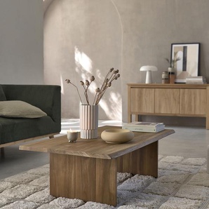 Couchtisch aus massivem Teakholz 120 cm