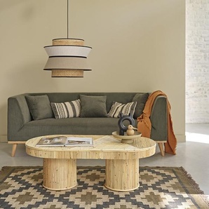 Couchtisch aus Rattanrohr 120 cm