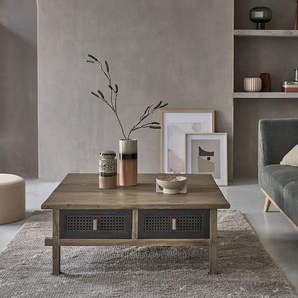 Couchtisch aus recyceltem massivem Holz 100 cm