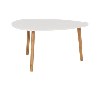 Couchtisch  Bamboo ¦ weiß ¦ Maße (cm): B: 80 H: 40