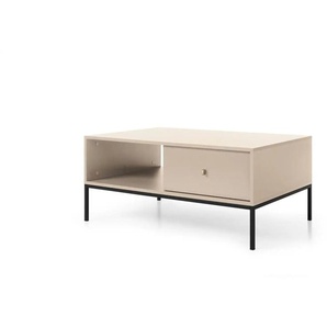 Couchtisch - beige - Materialmix - 103,5 cm - 46,2 cm | Möbel Kraft