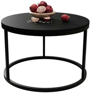 Selsey Couchtisch Bello ¦ schwarz ¦ Maße (cm): H: 49 Ø: 60