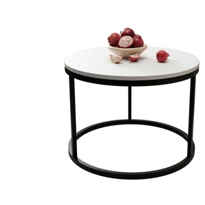 Selsey Couchtisch  Bello ¦ weiß ¦ Maße (cm): B: 60 H: 49  Ø: 60
