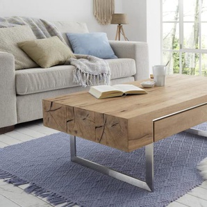Couchtisch Birmingham, Asteiche geölt furniert, inkl. Schubkasten