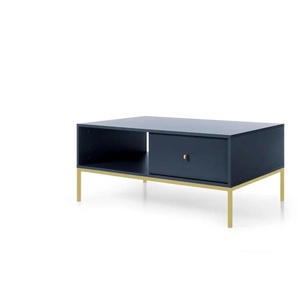 Couchtisch - blau - Materialmix - 103,5 cm - 46,2 cm | Möbel Kraft