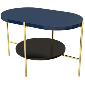Couchtisch - blau - Materialmix - 80 cm - 50 cm | Möbel Kraft