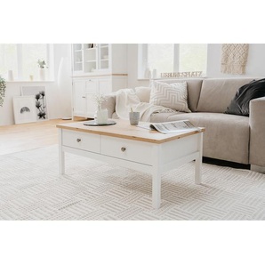Couchtisch 100 x 40 x 55cm Weiß