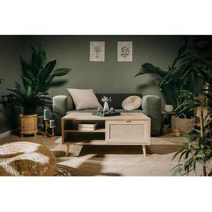Couchtisch 100 x 46 x 60cm Braun/Beige