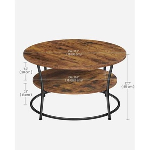 Couchtisch   ¦ braun ¦ Maße (cm): B: 80 H: 45