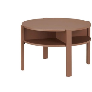 Couchtisch  Corno ¦ rot ¦ Maße (cm): H: 45,5  Ø: 74.4
