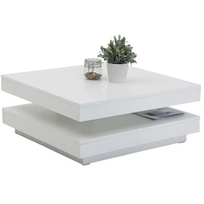 Couchtisch drehbar Barreiro | weiß | 78 cm | 34 cm |