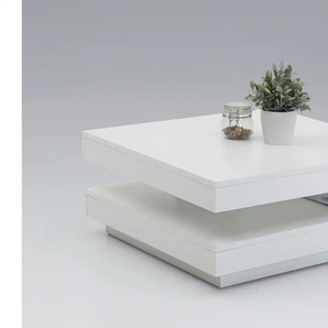 Couchtisch drehbar  Montecristo ¦ weiß ¦ Maße (cm): B: 67 H: 35