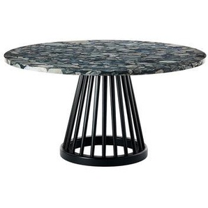 Couchtisch Fan stein grau / Marmor - Ø 90 cm - Tom Dixon - Grau