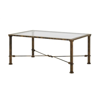 Couchtisch - gold - Materialmix - 70 cm - 48 cm | Möbel Kraft