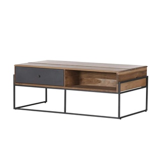 Couchtisch - holzfarben - Materialmix - 60 cm - 45 cm | Möbel Kraft