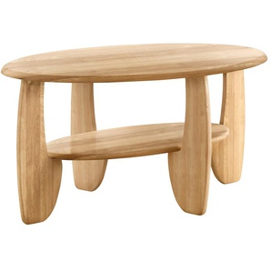 Couchtisch HOME AFFAIRE Tische Gr. B/H/T: 104 cm x 49 cm x 69 cm, braun (wildeiche) Couchtische rund oval Tisch aus Massivholz Wildeiche oder Kernbuche FSC-zertifiziert