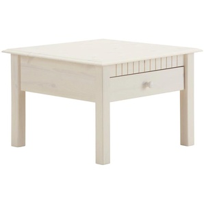 Couchtisch HOME AFFAIRE Tische Gr. B/H/T: 60 cm x 42 cm x 60 cm, weiß Couchtisch Eckige Couchtische Holz-Couchtische Tisch