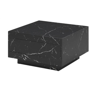 Couchtisch in Marmor-Optik schwarz Ortyga ¦ schwarz ¦ Maße (cm): B: 70 H: 38